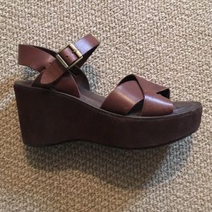 Brown leather Korkease sandals