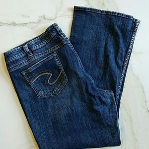 Silver Boot Cut Jeans