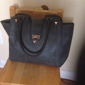 Dark cement grey bag