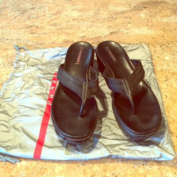 Prada Sport Sandal Women's Size 9 Black
