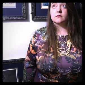 ASOS curve dress with kaleidoscope pattern 💜