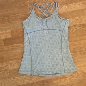 Workout top with strappy back