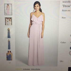 Pink bridesmaid dress