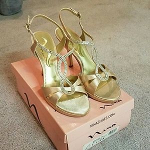 Royal Gold Heels