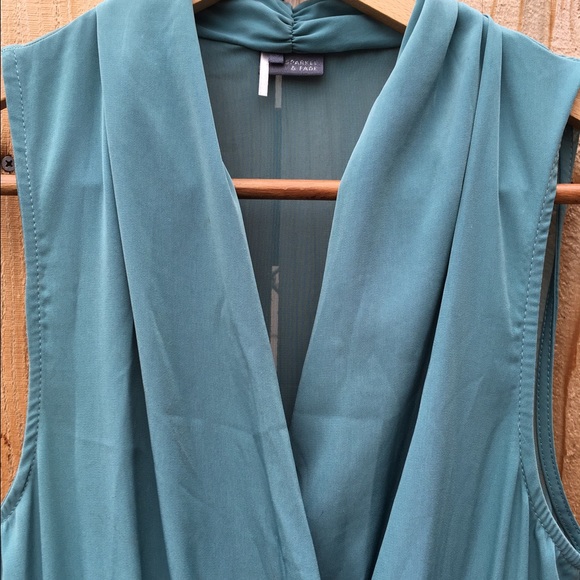 Sparkle & Fade Dusty Blue Dress with Pockets - Picture 2 of 3