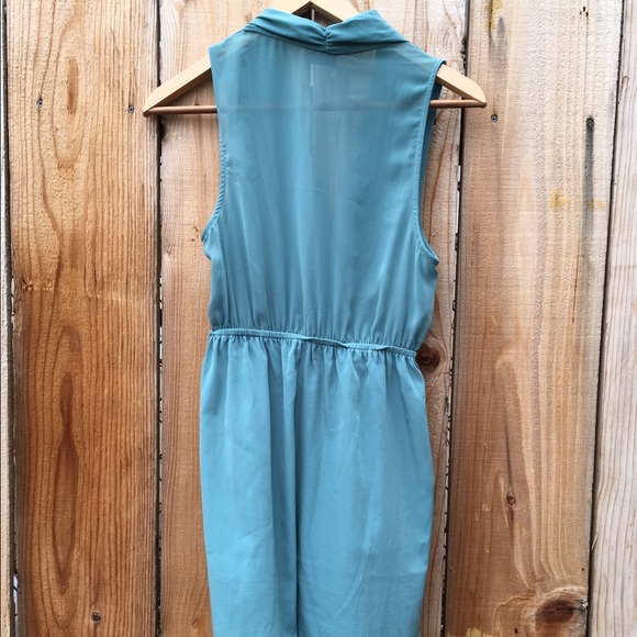 Sparkle & Fade Dusty Blue Dress with Pockets - Picture 3 of 3