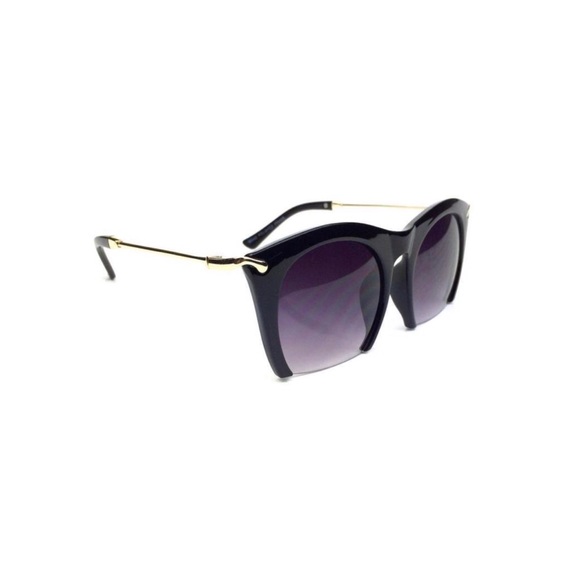 Semi Rimless Oversized Sunglasses - Picture 2 of 4