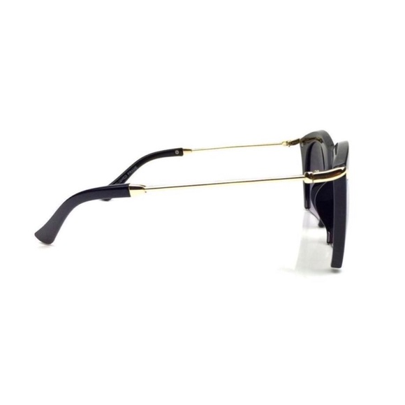 Semi Rimless Oversized Sunglasses - Picture 3 of 4