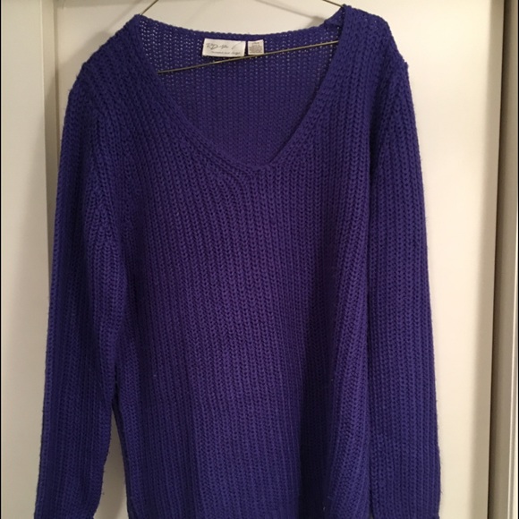 RD Style purple oversized sweater