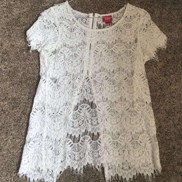 White lace DayTrip shirt