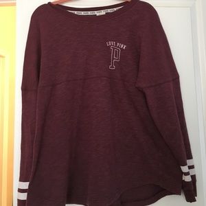 PINK campus long sleeve shirt
