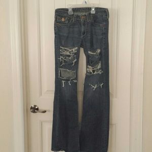 Distressed Big Star jeans