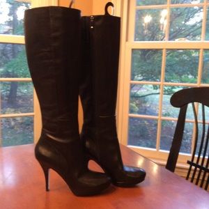 Via Spiga Storm Black Knee Boots 6.5