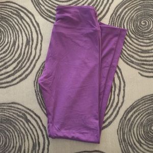 Purple Lularoe Solid Leggings