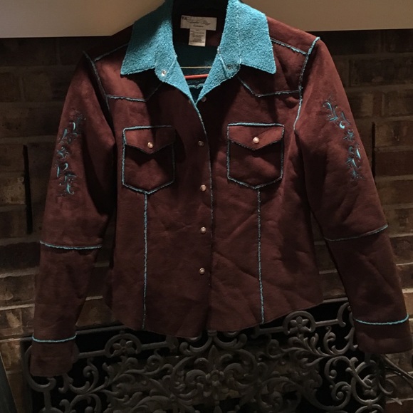 Tasha Polizzi faux suede jacket-LG