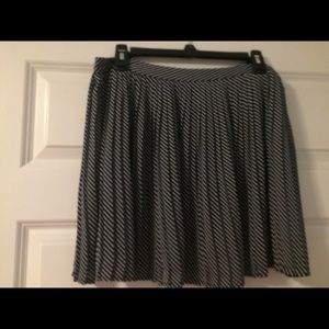 Zara stripped blue and lite grey mini skirt.