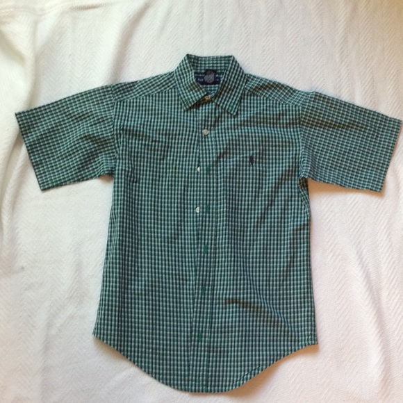 Boys Plaid Polo Shirt