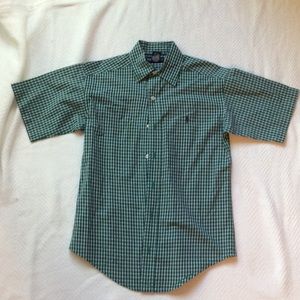 Boys Plaid Polo Shirt