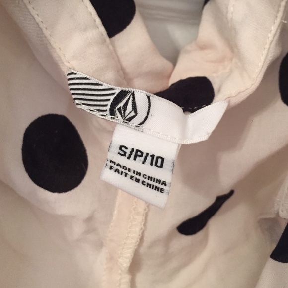 Polka dot volcom button down - Picture 2 of 2