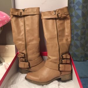 Tall tan boots