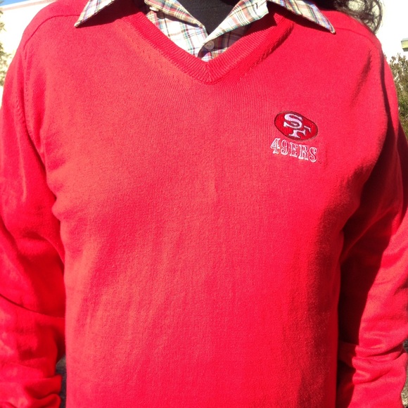 1980's vintage San Francisco 49ers vneck sweater.