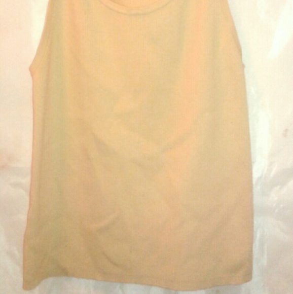 Woman's XL Ann Taylor Loft Biege Tank Top - Picture 2 of 4