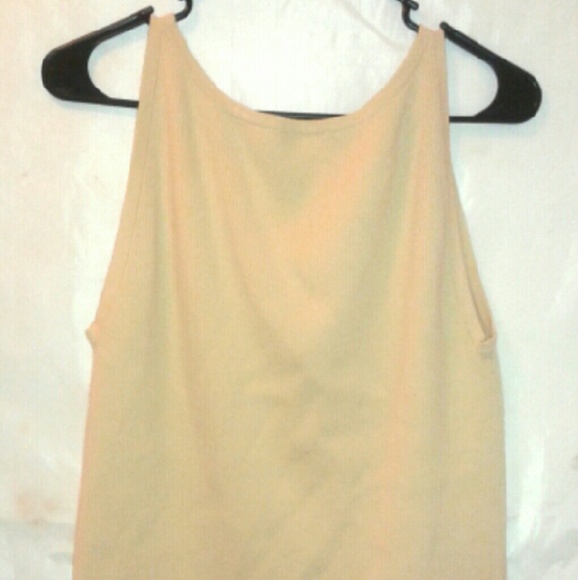 Woman's XL Ann Taylor Loft Biege Tank Top - Picture 3 of 4