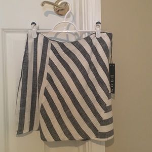 Grey and white striped skirt from urban outfitters