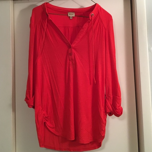 Red Ella Moss boho top