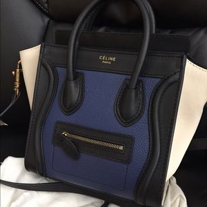 Celine nano black/white/blue