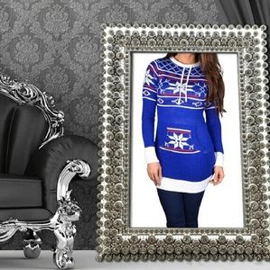 Warm blue sweater