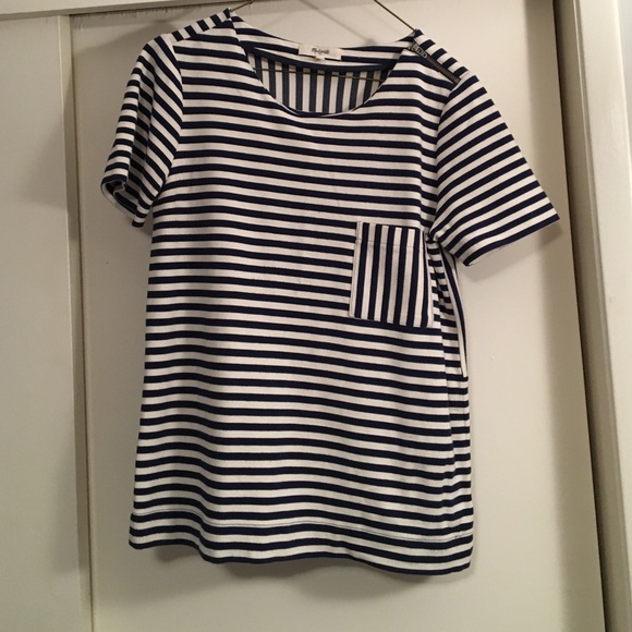 Madewell stripe pocket top