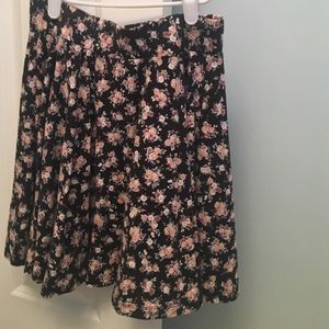 Floral print skater skirt from urban outfitters