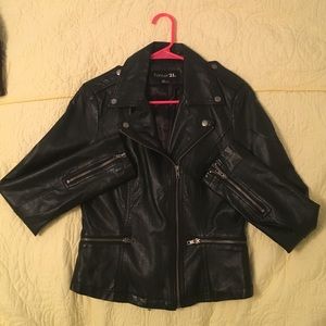 Faux Leather Jacket