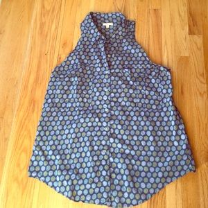 Anthropologie button-up tank by porridge