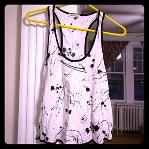 Monteau Paint Splatter Racerback Tank Top