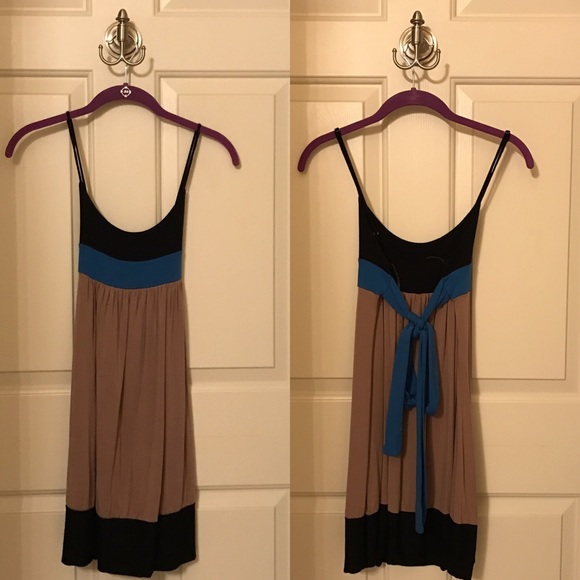 Mini tan dress