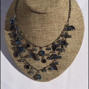 Cornflower blue necklace