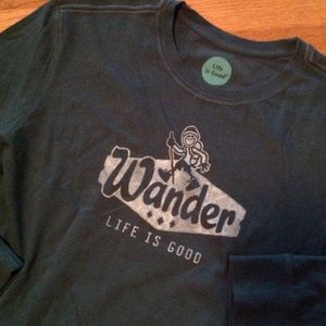 Wander Life is Good long sleeve Tee