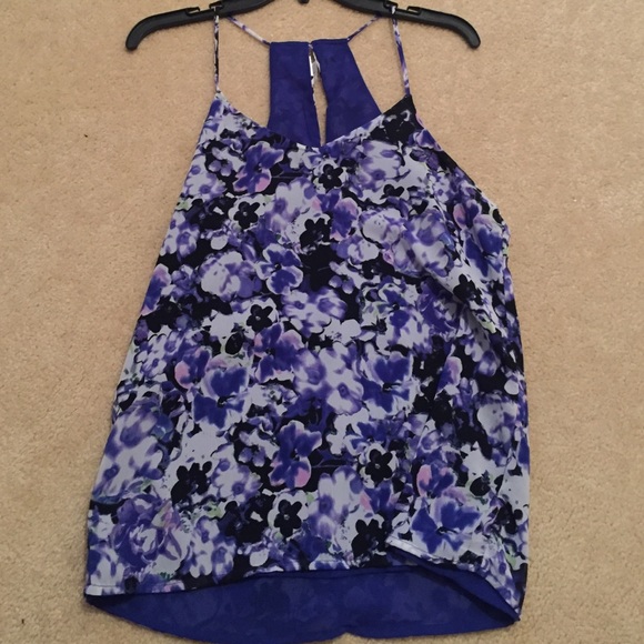 Floral racer back tank