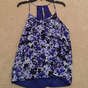 Floral racer back tank