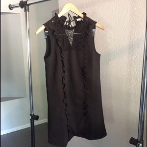 Go-to little black shift dress