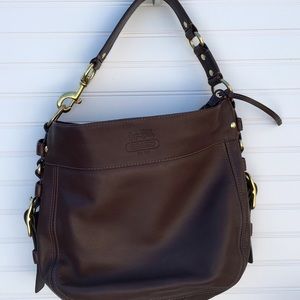 👜 COACH- Zoe Hobo in Dark Brown