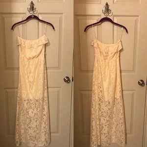 Long cream dress