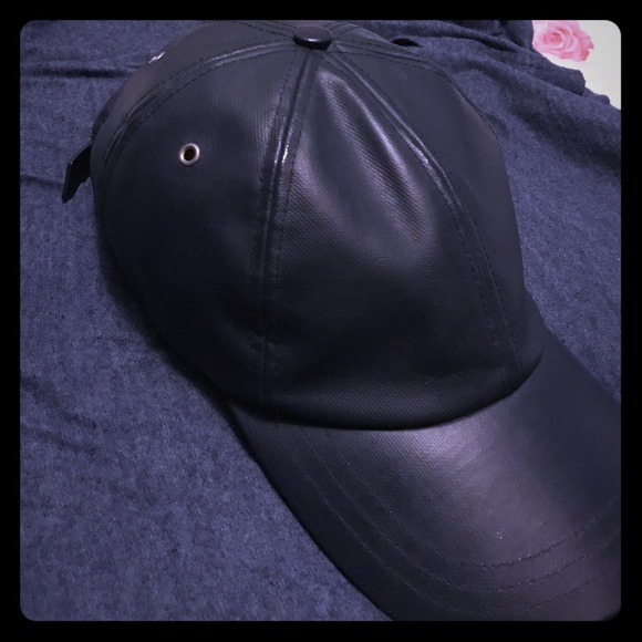 A.P.C Leather baseball cap