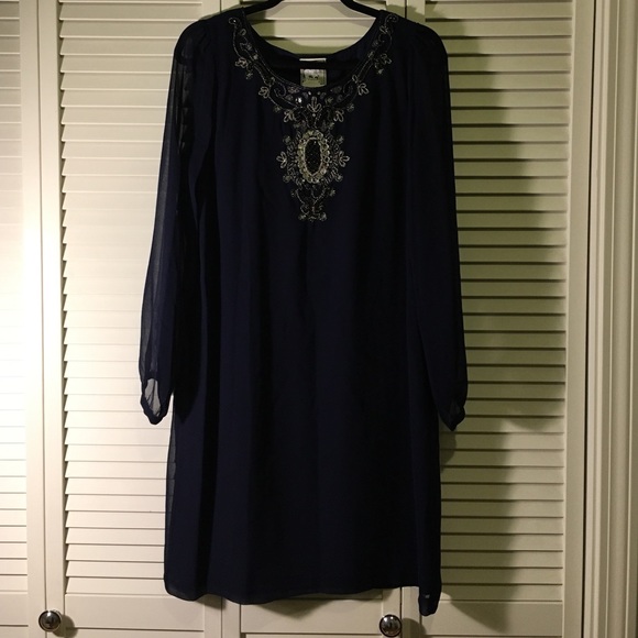 Yoana Baraschi Navy Blue Dress Size L