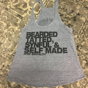 Afro brutality tank. Size medium