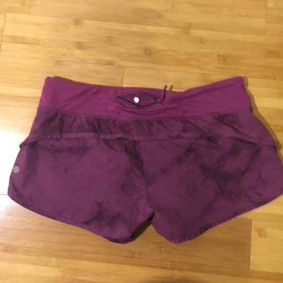 Lulu Lemon Purple Tie Dye Shorts