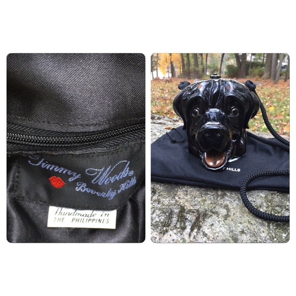 Timmy Woods  Rare HandCarved Rottweiler crossbody - Picture 3 of 4