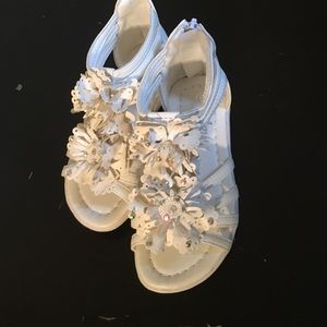 White sandals